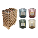 Duftlys i Riflet Glas