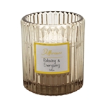 Duftlys i Riflet Glas