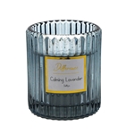 Duftlys i Riflet Glas