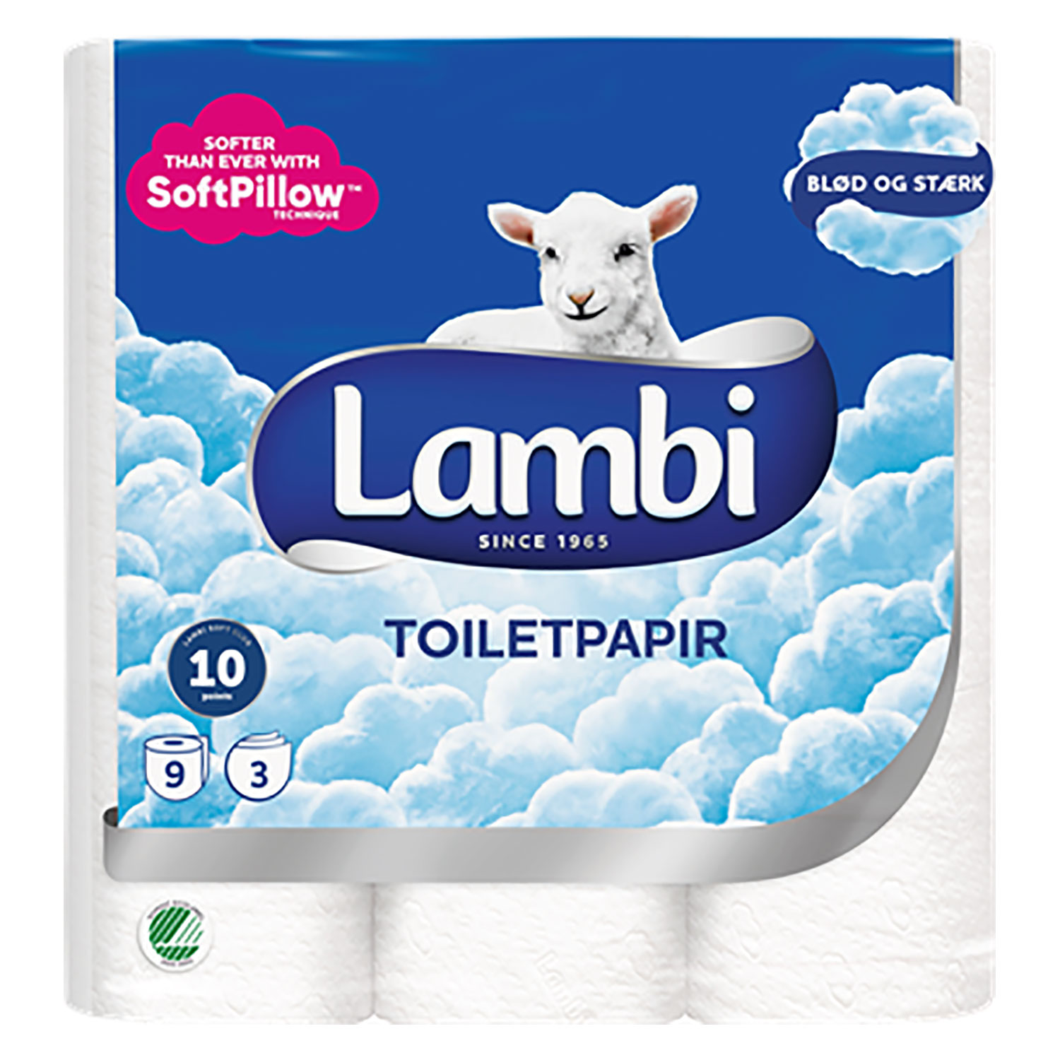 mastermind Voksen padle Lambi Toiletpapir 9 rl