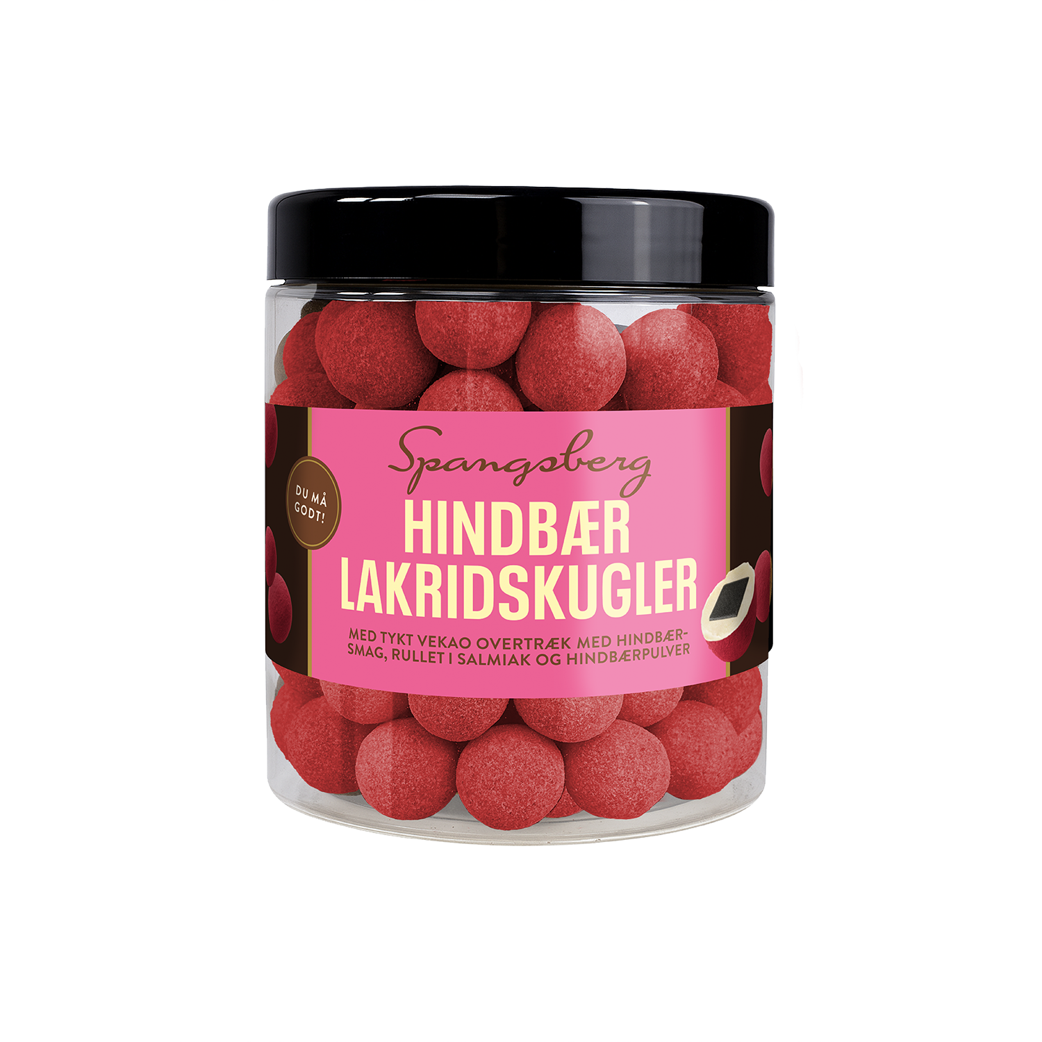 Spangsberg Lakridskugler Hindbær 450 g
