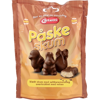 Carletti Påskeskum Saltkaramel/ Lys Overtræk