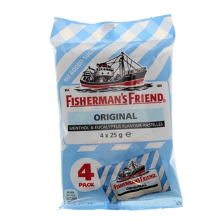 Fisherman's Friend Original Sukkerfri 4-pak