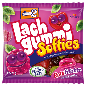 nimm2 Lachgummi Softies Rote Früchte
