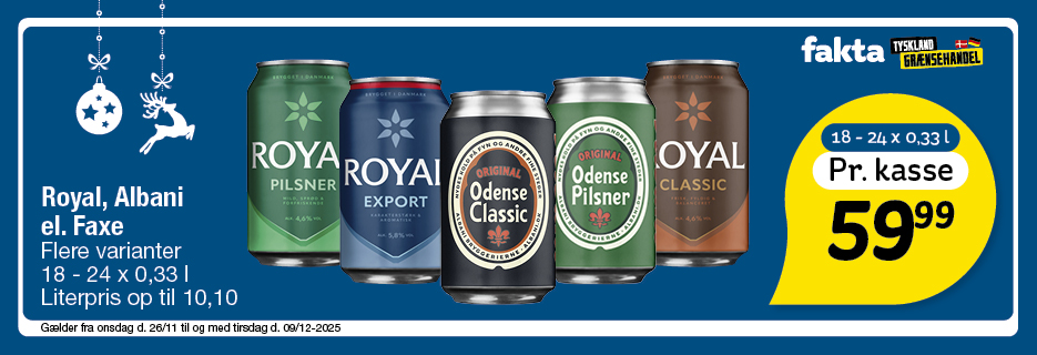 Royal, Albani el. Faxe