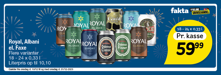 Royal, Albani el. Faxe