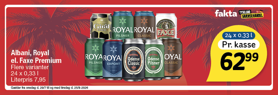 Royal, Albani el. Faxe