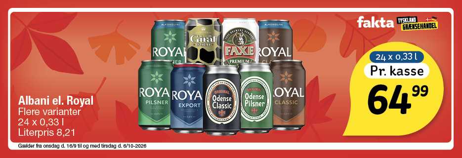 Royal, Albani el. Faxe